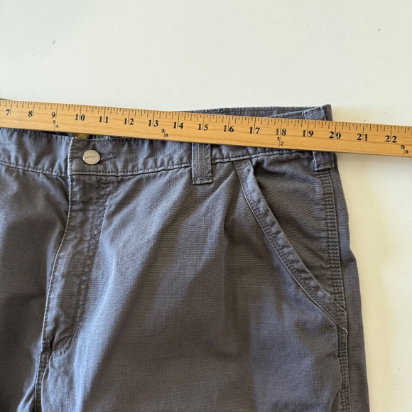 Charhartt Force Charcoal Gray Relaxed Fit Ripstop Cargo Pants Mens 40 x 30 - Picture 6 of 10